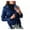 Blue, variant on TAIAOJING Women's Fashion Coat Cool Leather Jacket Zipper Fitted Coat Fall Short Jacket
