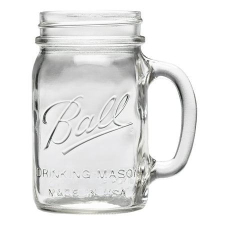 Ball Pint 16 oz. Glass Drinking Mason Jars, 4