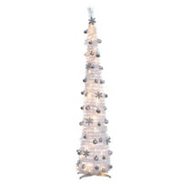 Pencil Christmas Trees | White - Walmart.com