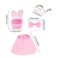 thumbnail image 3 of RoamHome Easter Bunny Porch Goose Outfit, 23 Inch Tutu Dress & Bunny Hat Set for Lawn Goose Statue Holiday Decor for Patio Garden Decoration, 3 of 9