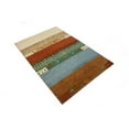 thumbnail image 4 of Multicolored Tribal Stripes 4X6 Indo-Gabbeh Oriental Rug, 4 of 11