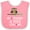 Pink and White, variant on Inktastic Grammy and Pops Love Me Owl Girls Baby Bib