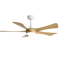 Witaxima 52 Inch DC Ceiling Fan with Light, Remote Control, 5 ABS Blades, White Finish for Indoor/Outdoor Use