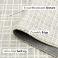 thumbnail image 3 of Yesurprise Modern Checkered Area Rugs - 5'x7' Washable Area Rugs, Non-Slip, Non-Shedding, Light Gray, 3 of 7