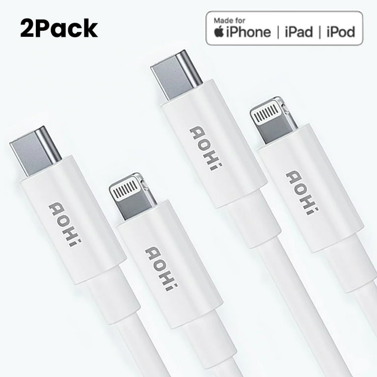 AOHI USB C to Lightning Cable, Pack 3ft MFi Certified iPhone