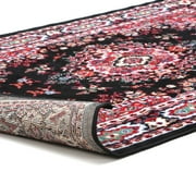 Traditional Area Rug Bordered Medallion Design Persian Oriental Rugs Carpet Runners