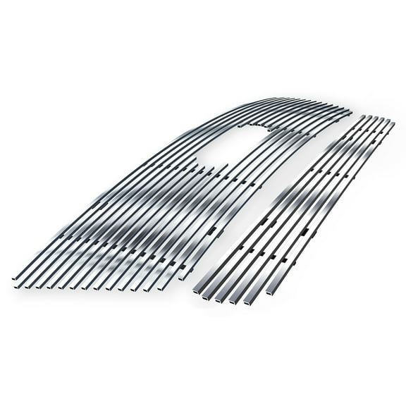 APS Premium Stainless Steel Chrome 8x6 Billet Grille Compatible with Ford F-150 2004-2005 Combo N19-S49976F