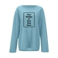 thumbnail image 5 of Fiaer,Oversized Loose Fitting Sweatshirts for Women Casual Cute Crew Neck No Hooded Hoodies Solid Fall Pullover Workout Plain Y2k Comfort Tops Light Blue XXXL, 5 of 9