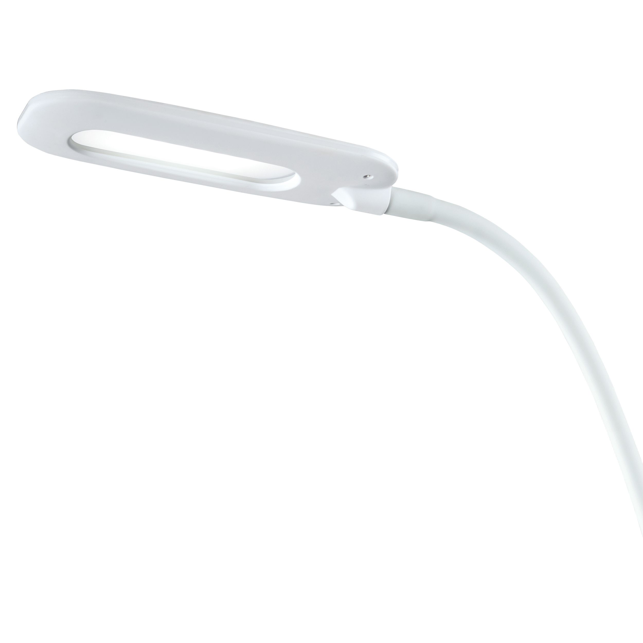 OttLite ClearSun LED Soft Touch Desk Lamp - 3 Brightness Settings with Energy Efficient ClearSun LEDs - Adjustable Flexible Neck & Touch Controls for Home Office, Computer Desk, & Dorms, White