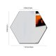 thumbnail image 5 of Bewildely 12 piezas de pegatinas hexagonales para espejo, superficie lisa transparente, efecto reflectante, calcomanía colgante para pared, Decoración del hogar, 5 of 6