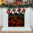 thumbnail image 4 of Christmas Joy, Set of 4, 3D Christmas Theme Stockings Gift & Candy Bag & Tableware Holder Ornament Animated Santa Reindeer Snowman Dog, Snowflake, Set of 4, 4 of 11