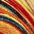 thumbnail image 6 of Home Dynamix Splash Adja Contemporary Abstract Swirl Area Rug, Red/Blue, 7'10" Round, 6 of 7