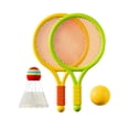 thumbnail image 2 of AMLESO Children's Badminton Tennis Set Badminton Racket Interactive Toy Children's Tennis Racket for Boys Indoor Outdoor Beginners Players Yellow Green, 2 of 10