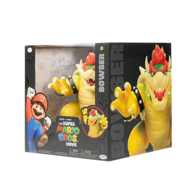 Super Mario Movie Bowser Action Figure avec effet de respiration de feu 18cm