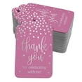 thumbnail image 1 of Inkdotpot Thank You For Celebrating With Me Birthday Bottle Tag Real Silver Foil Favor Hang Tags Pack Of 100, 1 of 6