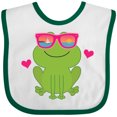 thumbnail image 3 of Inktastic Summer Frog Beach Vacation Sunglasses Girls Baby Bib, 3 of 4