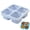 D, variant on Bento Lunch Box Set, 4 Compartment Food Storage Containers, Wheat Straw Meal Prep Lunch Box, Microwave and Dishwasher Safe for Home, School - Color A