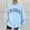 Light Blue, variant on SIYUDAN Womens Hoodie Long Sleeve Pullover Sweatshirts Oversized Sweatshirt for WomenLight Blue Sweatshirts Fall Clothes for Women 2025 College Wear