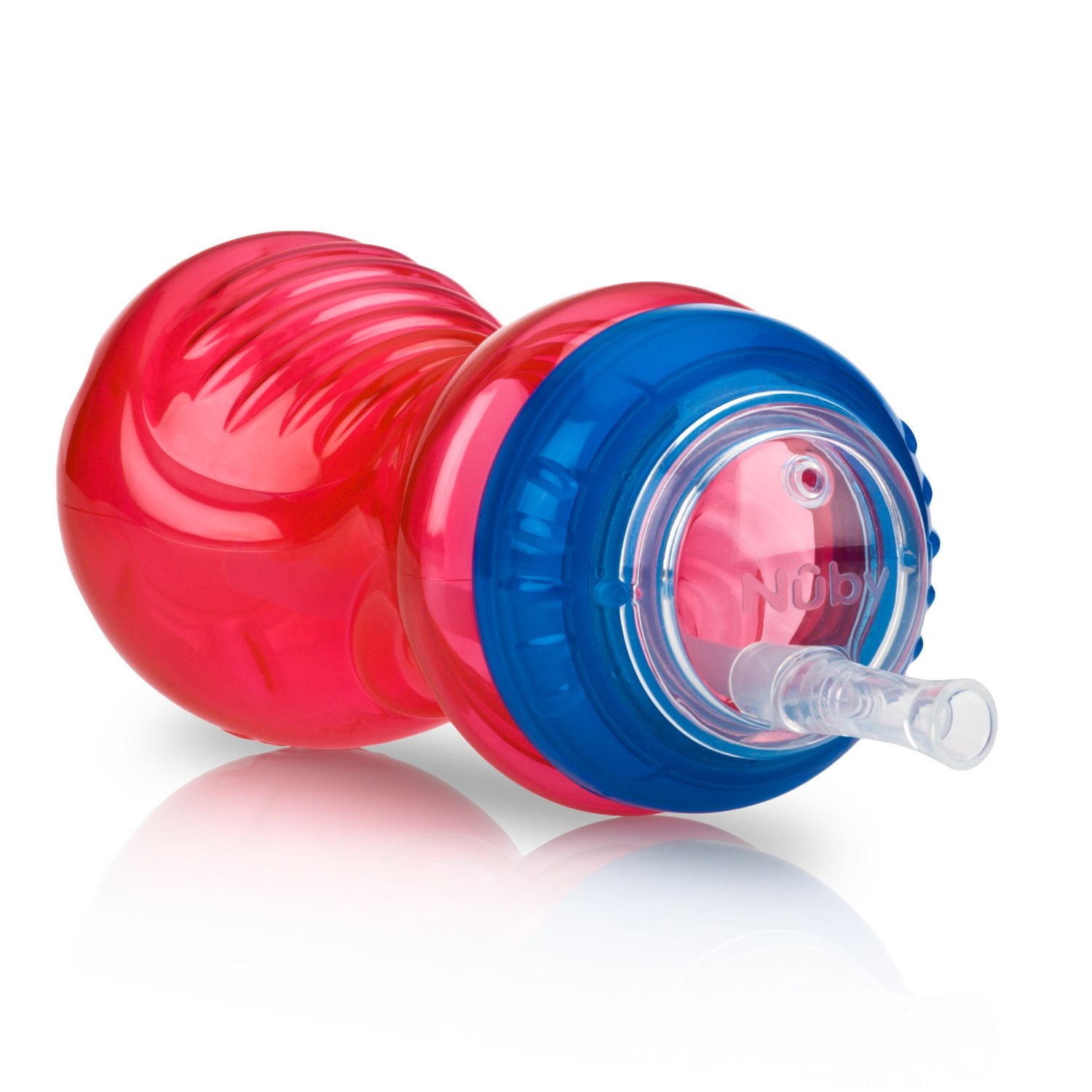 Nûby™ No-Spill™ Easy Grip™ Base Toddler Plastic Cup FlexStraw™ with Silicone Straw, Pack of 1; 10 oz/300 mL