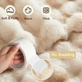 thumbnail image 6 of GHOUSE Faux Fur Blankets Fluffy Fuzzy Throw Blanket 50x60 Inches Tie-dyed Brown Blanket for Couch Chair Sofa, 6 of 7