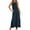 Navy, variant on ZQUUVOU Women's Summer Dress Spaghetti Strap Solid Color Maxi Dress Olive Green,S