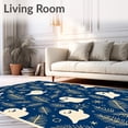 thumbnail image 2 of ODIKA 6'x9' Machine Washable Non-Slip Area Rug, Charming Phantom with Frosted Pine and Starburst Highlights High Traffic Rug, Blue, 633612, 2 of 7