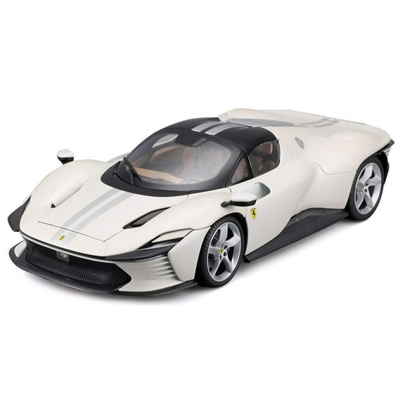1:18th Ferrari Ferrari Daytona SP3 White with Grey Stripe