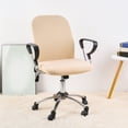 thumbnail image 5 of 2 Pieces Split Soft Solid Washable Armchair Seat Stretch Case Office Chair Cover, 5 of 5