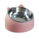 thumbnail image 5 of 2 cuencos de metal elevados para cachorros, gatos y perros pequeños. verde y rosa, 5 of 9