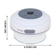 thumbnail image 3 of Portable Bluetooth Speaker Waterproof Shower Wireless 5.0 Suction Cup Subwoofer Built In Mic Rechargeable for Bathroom Car Bedroom Kitchen Outdoor Pool Travel, 3 of 5