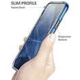 thumbnail image 4 of Poetic Lucent [Metallic Coating] Clear Hybrid Bumper Case for Apple iPhone X Blue, 4 of 7
