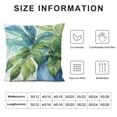thumbnail image 5 of JRXY  Green Tropical Leaf Pillow Covers Monstera Palm Leaves Couch Pillow Cases Botanical Plant Summer Throw Pillows Home Decor for Living Room Bedroom Bed Cushion Outdoor White, 5 of 5