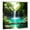 Color 4, variant on Joocen Polyester Shower Curtain Tropical Waterfall Jungle Scene For Home Bathroom Bath Tub Decoration 72x72 inch