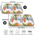 thumbnail image 3 of Picia Gnome and Surfing Curved Windshield Sunshade Accordion Folding Style Auto Shade for Car Truck SUV Van Blocks UV Ray Sun Visor Protector -, 3 of 7