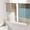 Blue Grey, variant on Sheer Curtains 45 Inch Length 2 Panels Set for Kitchen, Abstract Blue Semi Sheer Curtains for Windows, Brown Vintage Oil Painting Mottled Texture Voile Window Treatments Rod Pocket Curtain
