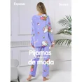 thumbnail image 3 of Conjunto De Pijama Para Mujer Con Estampado De Dibujos, 3 of 8