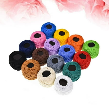 FOMIYES  16 Color Portable Embroidery Thread Colorful Sewing Supplies Floss