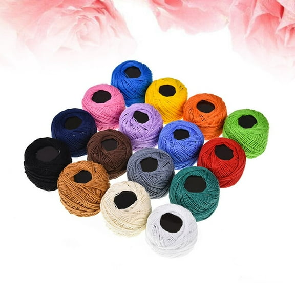 FOMIYES 16 Color Portable Embroidery Thread Colorful Sewing Supplies Floss