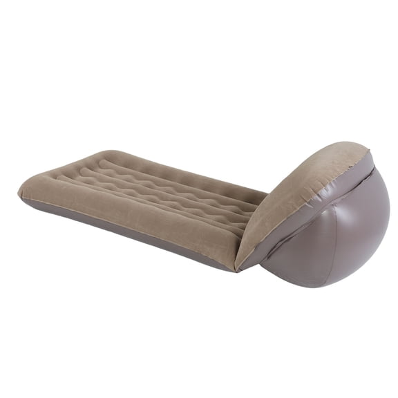 Inflatable Air Mattress with Adjustable Backrest Portable Foldable Flocked PVC Camping Bed for Outdoor Travel Beach Picnic Home Sofa