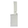 thumbnail image 2 of Ariel Stafford 85 In. Double Oval Sink Vanity Set With 1.5 In. Carrara White Marble Countertops In White, 2 of 11