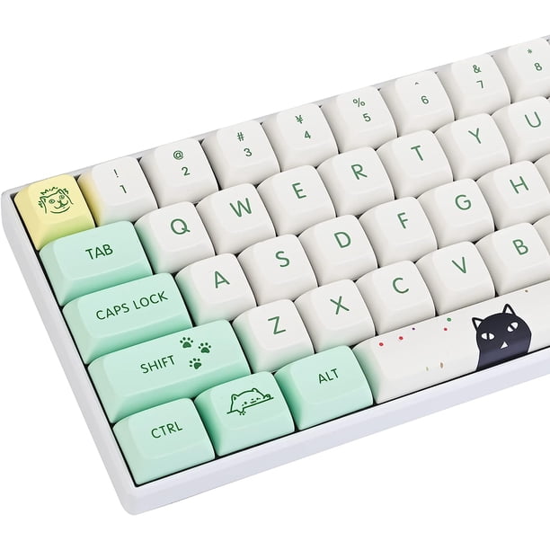 Weird Cat PBT Custom keycaps ，135 Keys Dye Sublimation XDA Key Cap Set ...