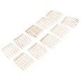 thumbnail image 4 of 10 Piezas de Pinzas de Peine para El Cabello DIY en Blanco, 6/10 , Peines Laterales, Accesorio para El Cabello - Oro 6 dientes Macarena Peine de pelo en blanco, 4 of 8