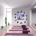 thumbnail image 5 of Bathroom Decor Canvas Wall Art Funny Bathroom Sign Wall Decor Zen Lotus Flower Stone Sand Spa Painting for Bathroom Yoga Room Purple Bathroom Artwork Framed 12"x16", 5 of 6