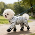 thumbnail image 6 of mdesiwst Dog Snow Suit Full Body Dog Jacket Reflective Quilted Jumpsuit Thermal Dog Snowsuit with Paw Protectors Warm Winter Coat for Cold Weather Outdoor Activities, 6 of 8