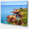 thumbnail image 2 of Esterel Rocks Beach Coast - Landscape Canvas Art Print, 2 of 4