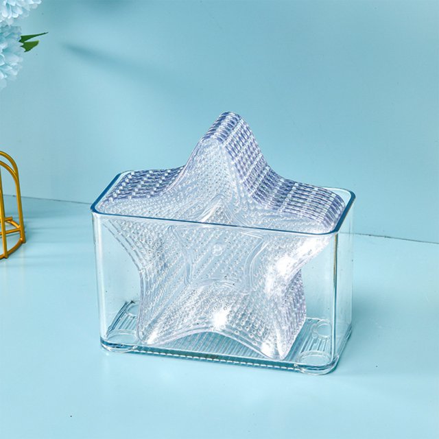 Reusable Small Appetizer Plates Transparent Starfish / Shell Shape