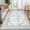 thumbnail image 4 of Ultrug Vintage Rugs Soft Accent Area Rug for Bedroom Living Room Home Decor Carpet,9'x11',Light Blue, 4 of 7