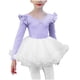 thumbnail image 1 of Ropa de baile para niños, mangas largas voladoras, ropa de práctica de invierno para niñas, falda de malla, top de algodón para niños, 1 of 6