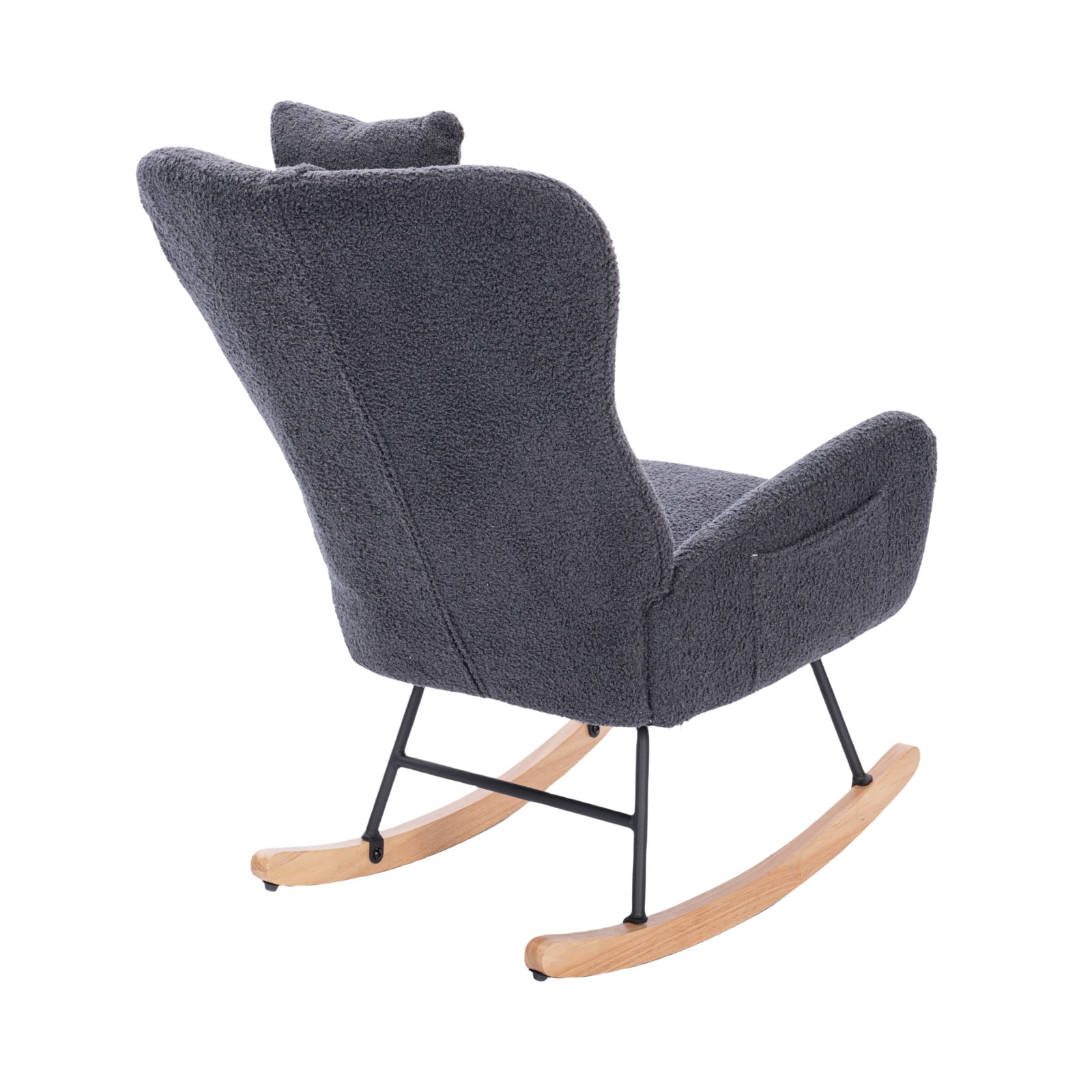 Teddy Upholstered Nursery Rocking Chair for Living Room Bedroom