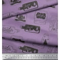 thumbnail image 3 of Soimoi Poly Georgette Fabric Tree,Jar & Bottle Vintage Print Sewing Fabric Yard 52 Inch Wide, 3 of 3